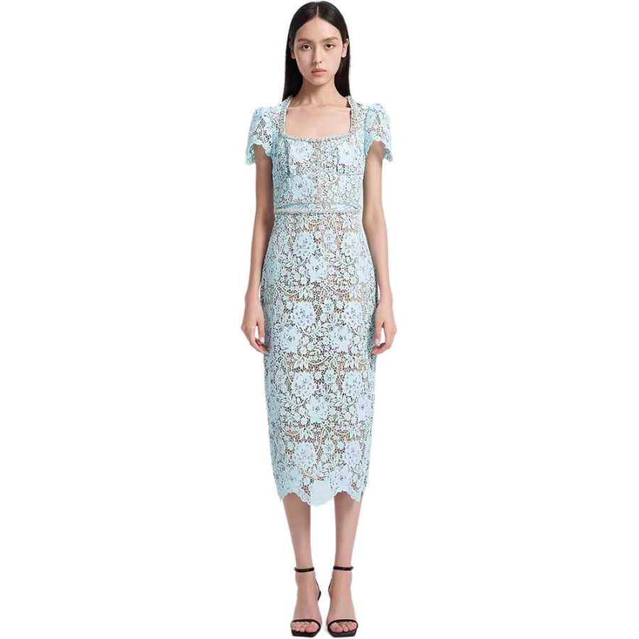 Self-portrait Self portrait Short Sleeved Dress Women's