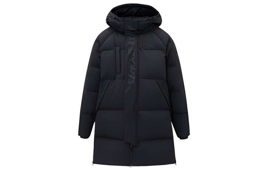 ANTA Life Collection Down Jackets Men's Black Hooded Moderate Other