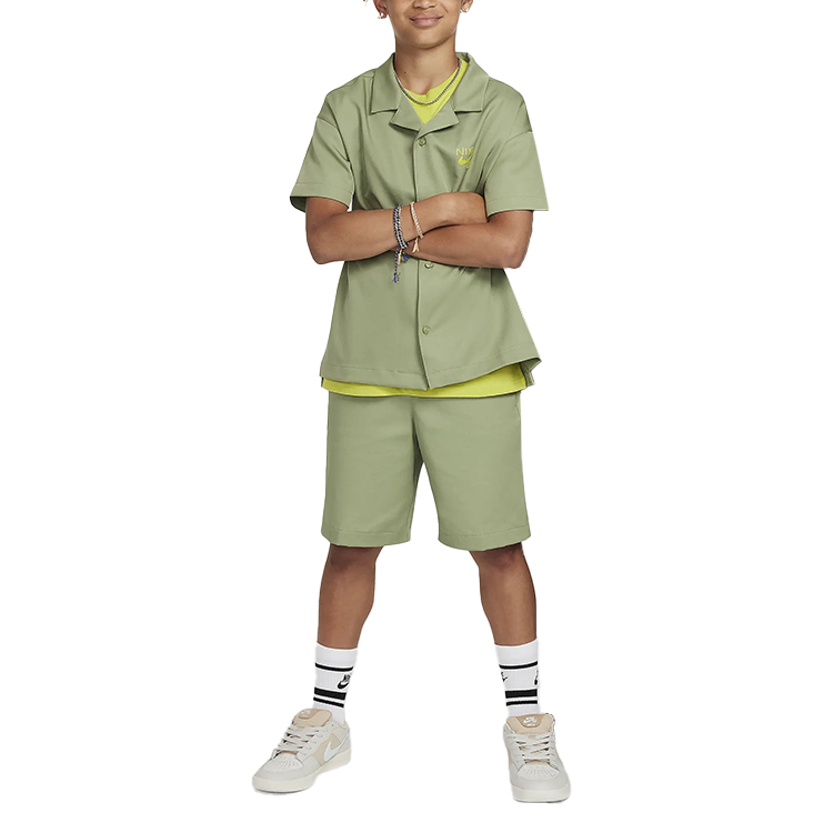 Nike Nike Shirt Dri Fit Oil Green Teenagers