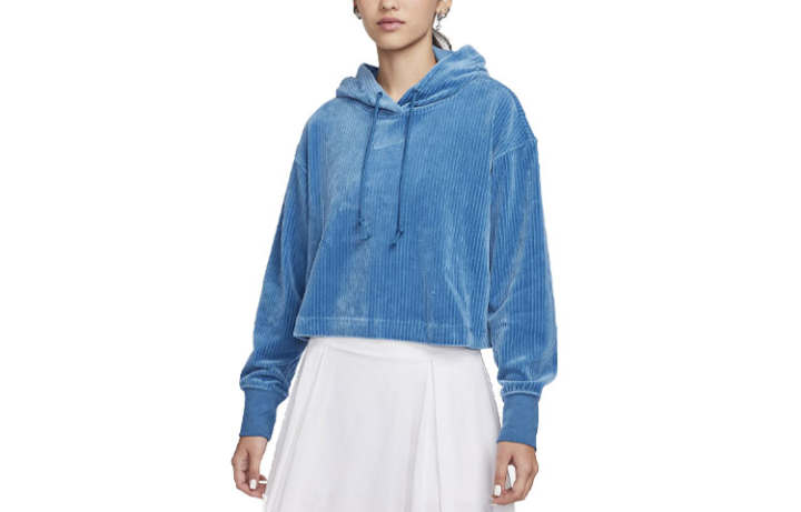 Nike Nike Sweatshirts Women's Blue Hooded Moderate Regular