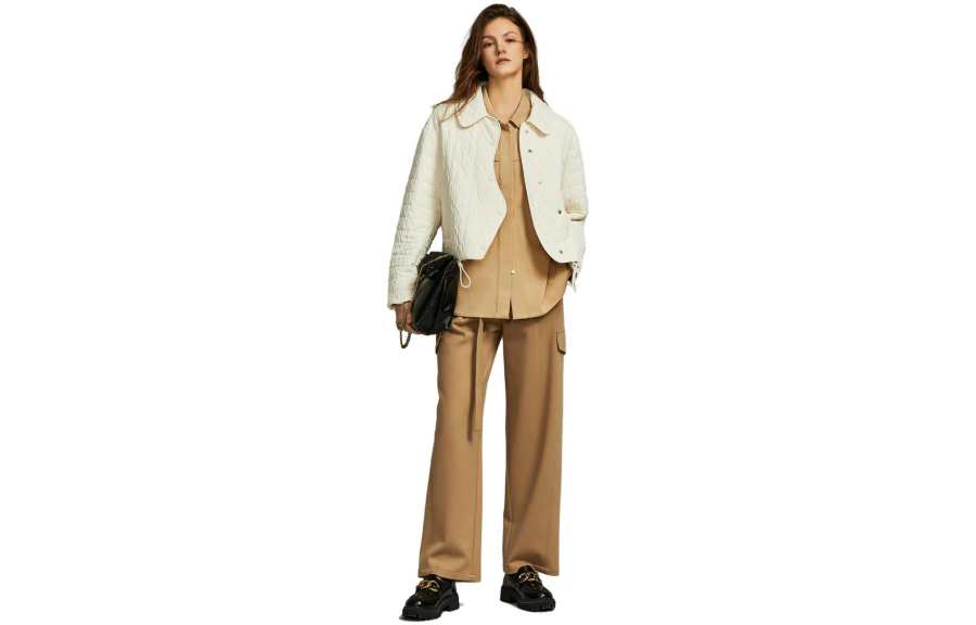 ELLE Casual Pants Women's Moderate Straight Fit Pants