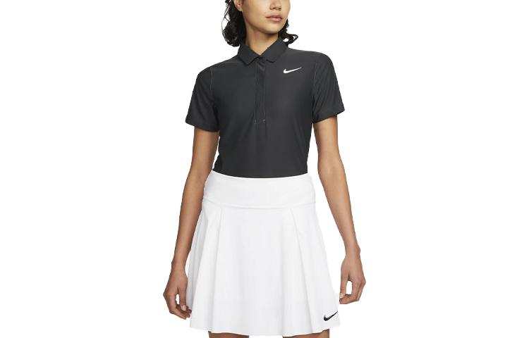 Nike Nike Dri Fit Polo Shirts Women's Black Polo Collar Moderate Straight Fit