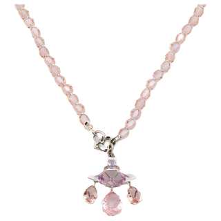 Vivienne Westwood Brass Pendant Necklaces Women's Pink