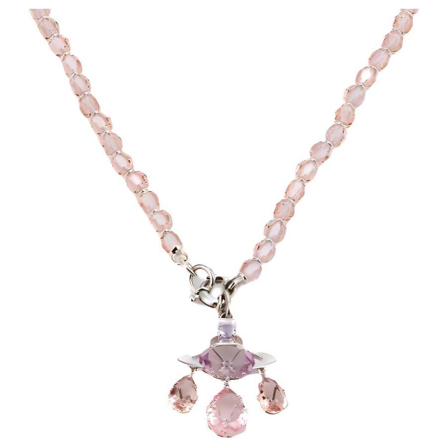 Vivienne Westwood Vivienne Westwood Brass Pendant Necklaces Women's Pink