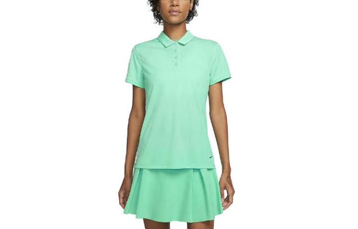 Nike Nike Polo Shirts Women's Light Mint Polo Collar Moderate Straight Fit