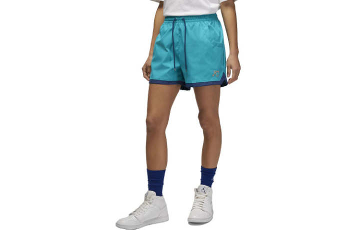 Jordan Jordan Sports Shorts Women's Aqua Blue Moderate Tight Pants