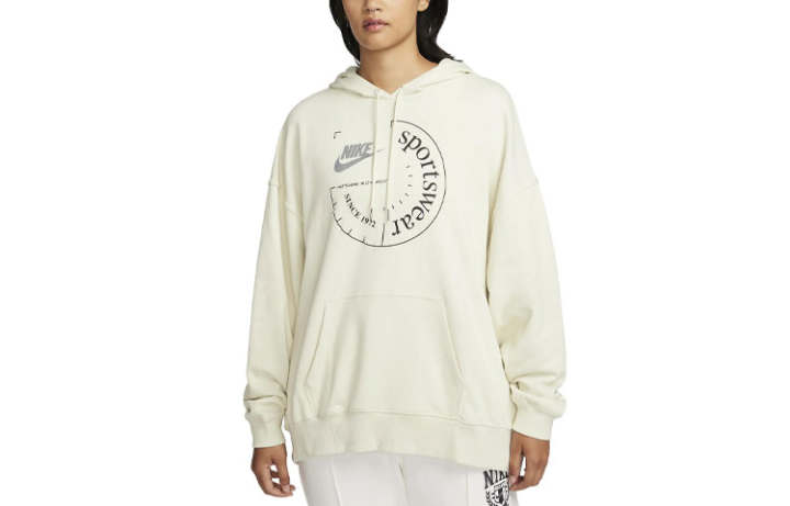 Nike Nike Sweatshirts Women's Beige Hooded Moderate Regular