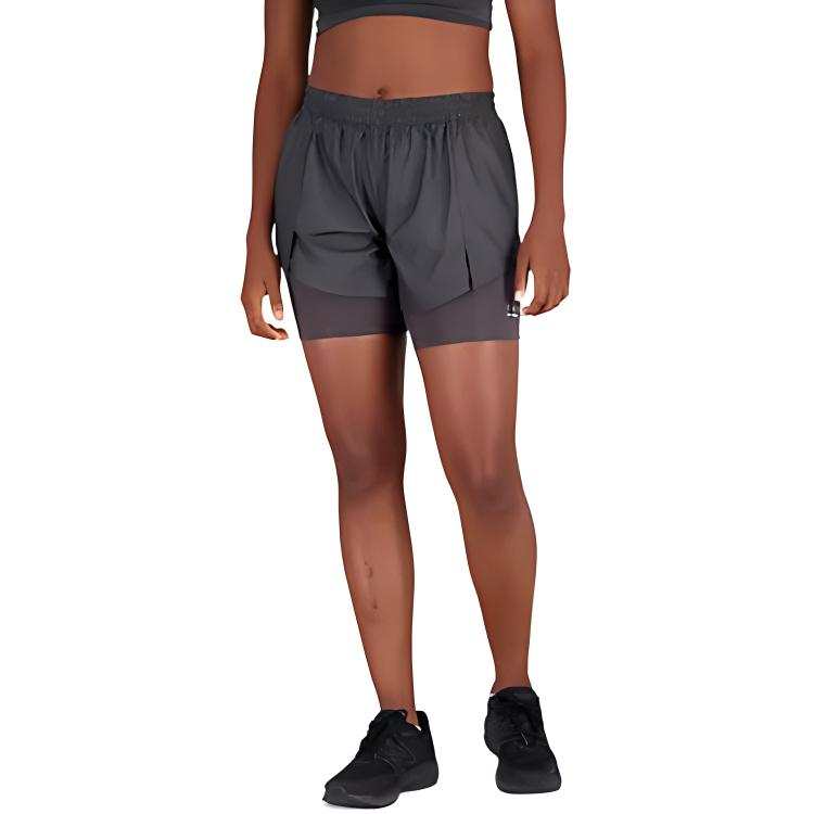 New Balance New Balance Impact Run AT 3 Impact Run At 3 Inch 2 in 1 Short Casual Shorts Women's Dark Gray