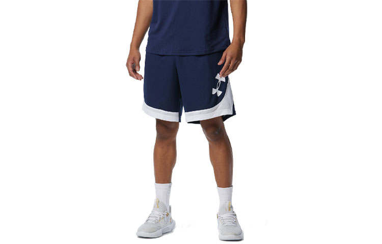 Under Armour Sports Shorts Men's Marine Blue White Moderate