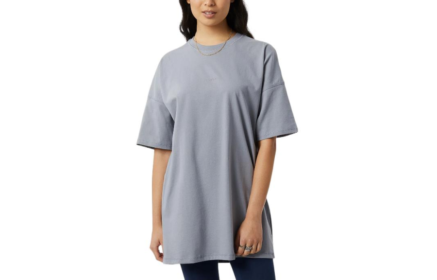 New Balance New Balance Athletics Nature T Shirts Women's Dark Gray Crew Neck Moderate Straight Fit