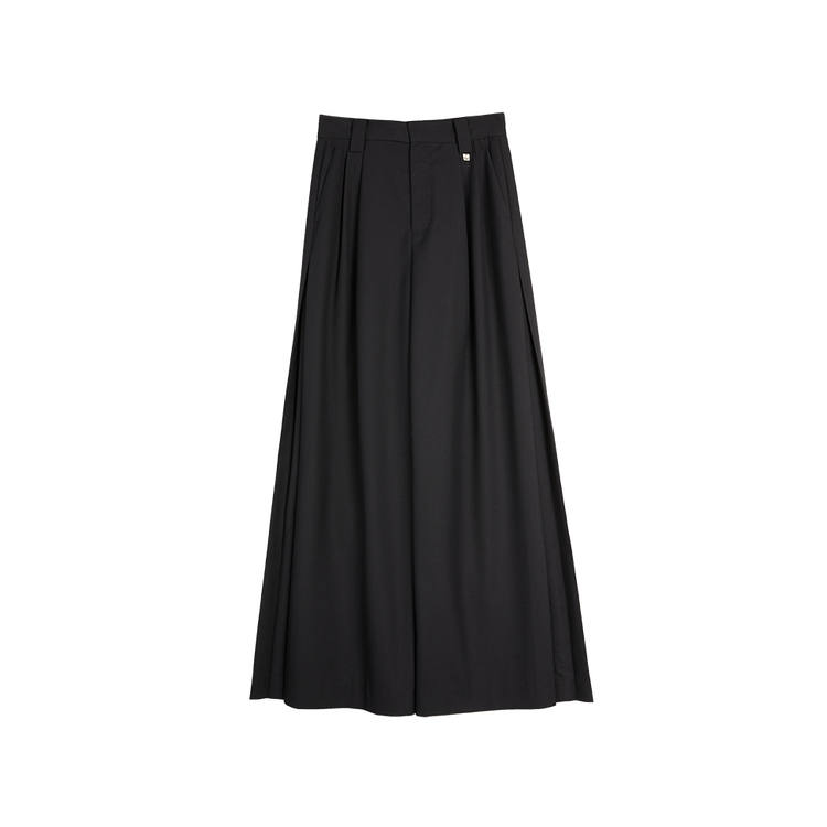 ELLE Casual Pants Women's Black Moderate Wide Leg Pants