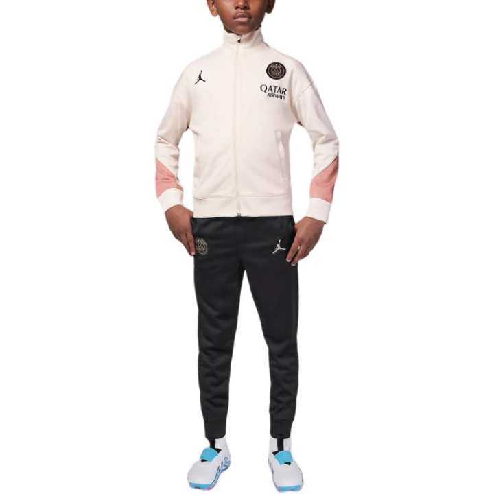 Jordan Jordan Casual Sportswear Paris Saint Germain Strike Third FW24 Light Ivory White/Black Teenagers