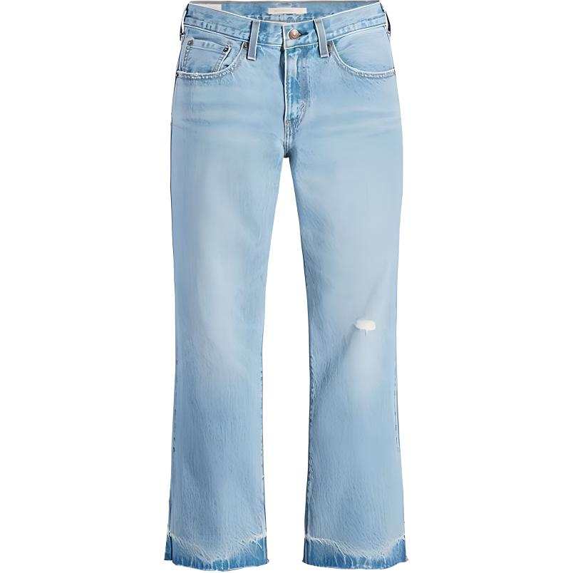 Levis Jeans Women's Light Blue Moderate Straight Fit Pants