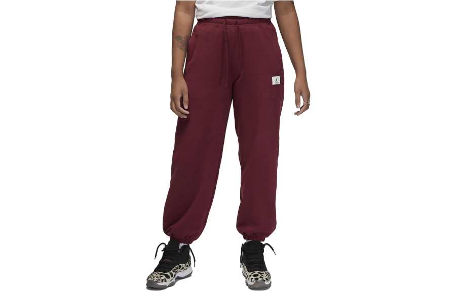 Jordan Jordan Flight Casual Pants Women's Cherrywood Red Moderate Cuffed Pants