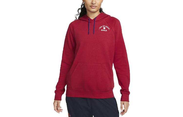 Nike Nike Fc Barcelona Essential Women's Nike Fleece Pullover Hoodie
