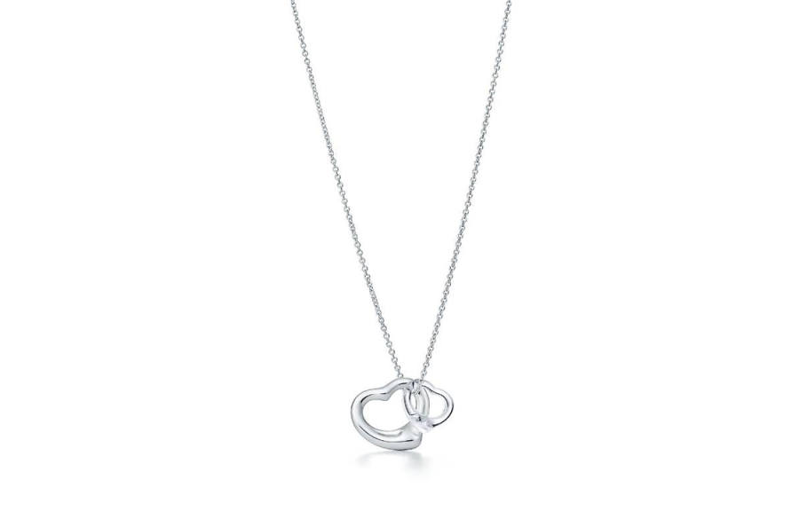 TIFFANY & CO. Elsa Peretti® Sterling Silver, Crystal Necklaces Women's Silver