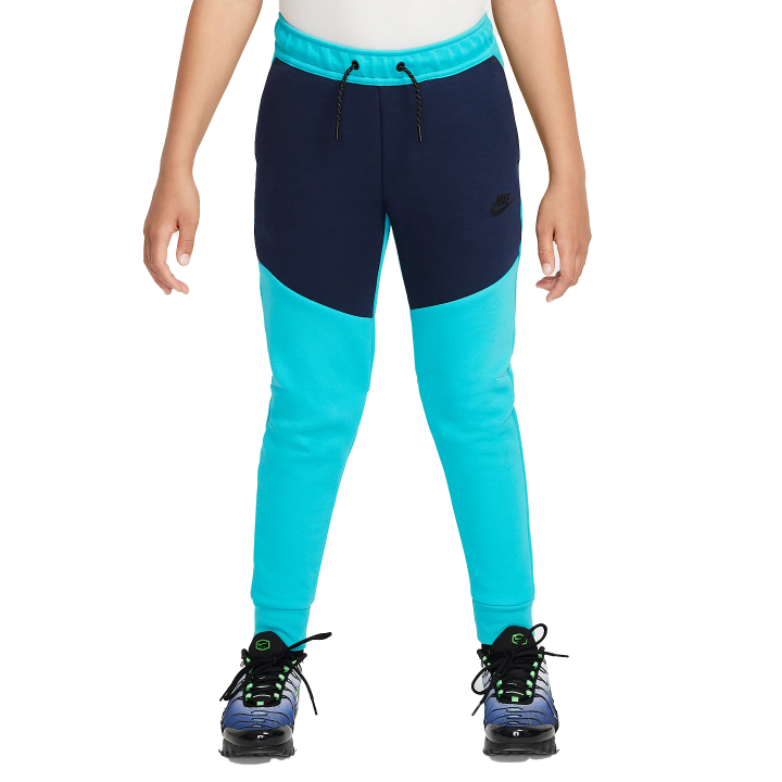 Nike Nike Full Length Pants Sportswear Tech Fleece Dark Cactus/Obsidian/Black/Black Kids'