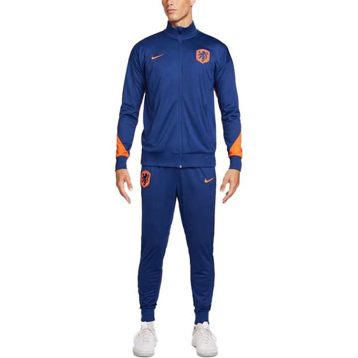 Nike Nike Netherlands Strike Tracksuit Soccer Jersey Set Men's Blue/Orange