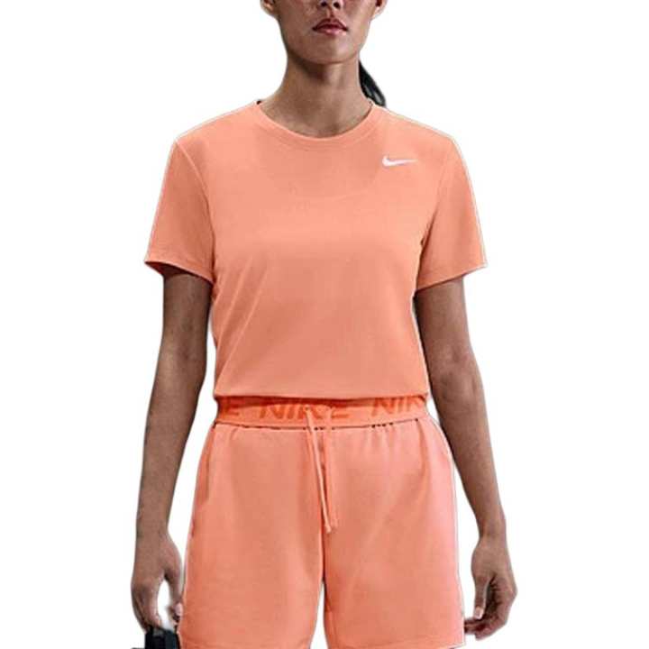 Nike Nike T Shirts Women's Orange Crew Neck