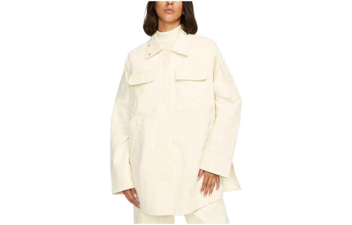 Nike Nike Trench Coats Women's Coconut Milk Lapel Moderate