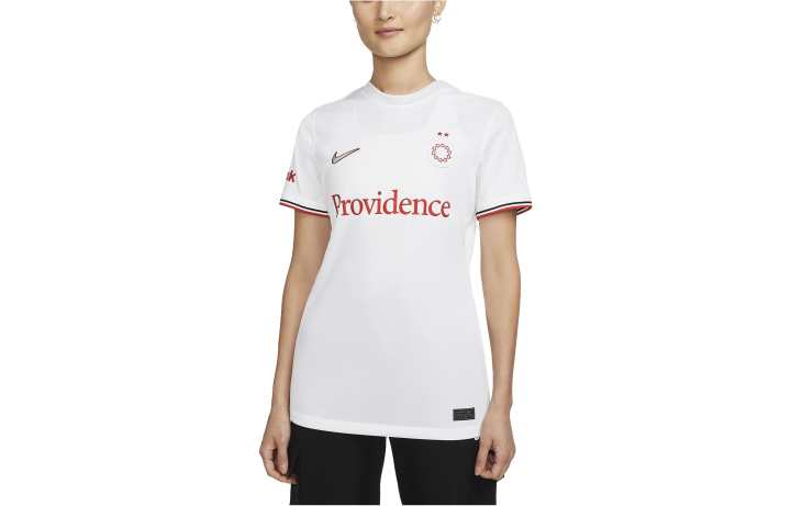 Nike Nike T Shirts Women's White Crew Neck Moderate Straight Fit