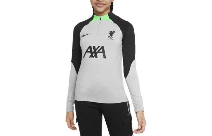 Nike Nike T Shirt Kids' Apparel Dri FIT Liverpool F.C. Strike Gray Kids'
