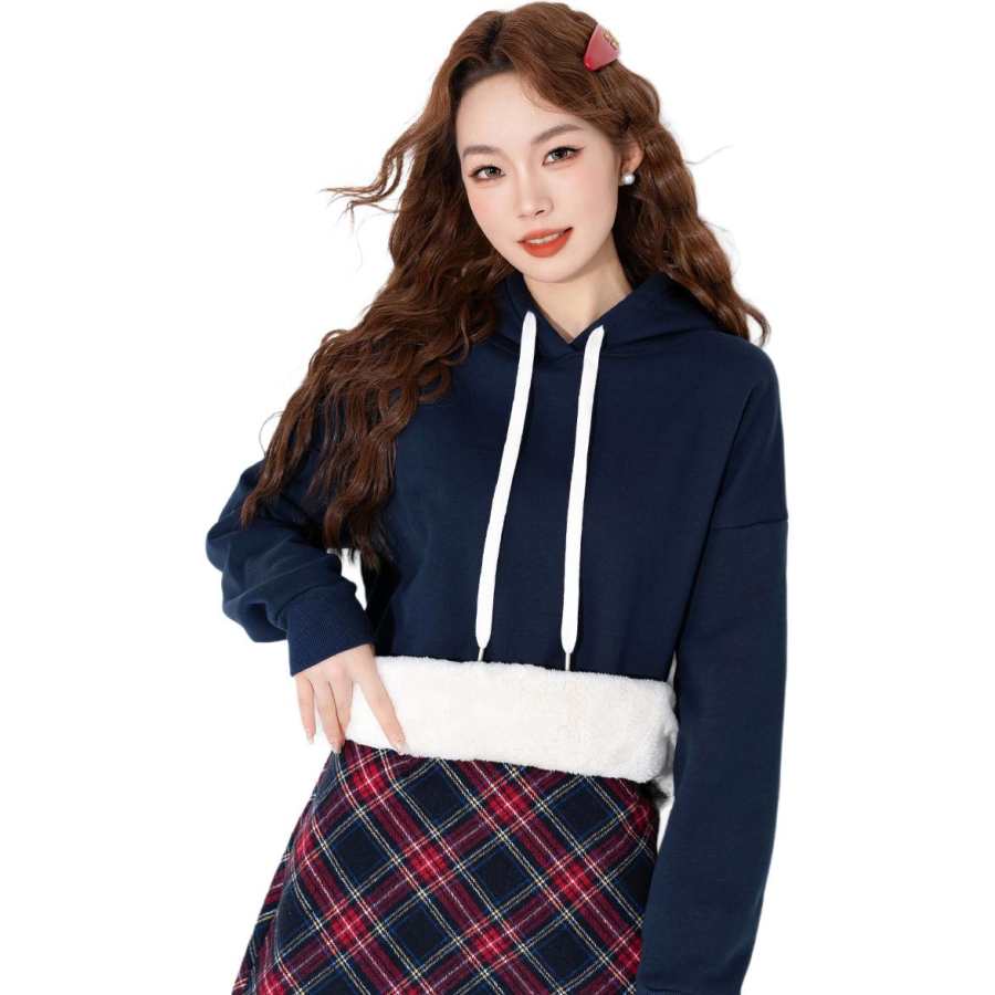 BALENO Sweatshirts Women's Hooded Thickened Regular