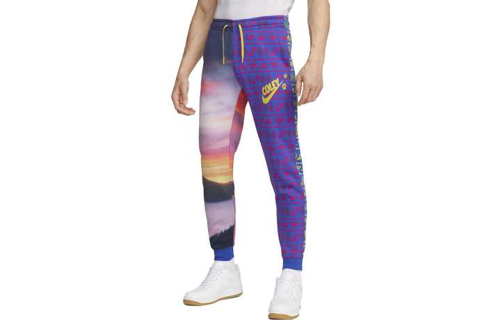 Nike Nike Knitted Sweatpants Women's Royal Blue Moderate Cuffed Pants