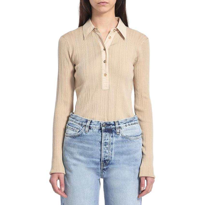 Toteme knitted polo shirt