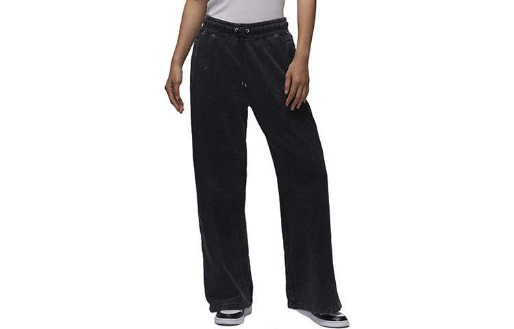 Jordan Jordan Flight Fleet Open Hem Trousers Casual Pants Women's Black