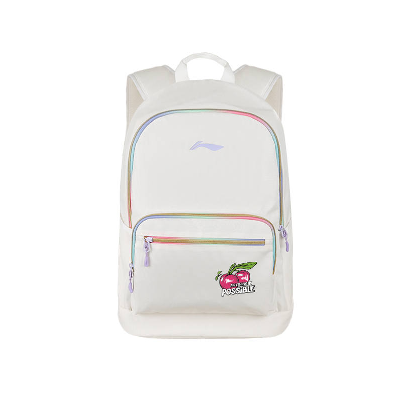 Li-Ning Li Ning Polyester Backpack Regular Women's White & Purple