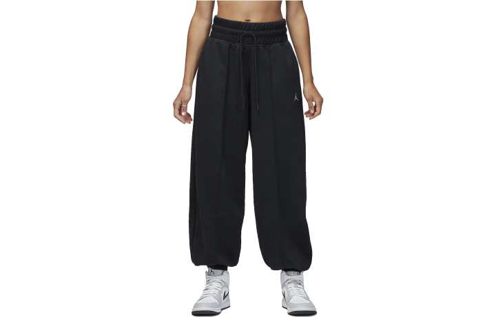 Jordan Jordan Sport Knitted Sweatpants Women's Black Moderate Cuffed Pants