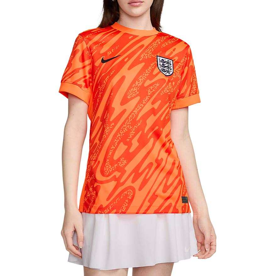 Nike Nike England National Team EnglandWomen's TeamStadiumGoalkeeper Soccer Jersey Women's Safety Orange/Black