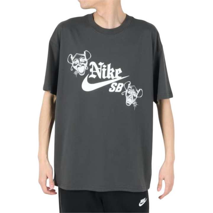 Nike Nike T Shirts Men's Dark Gray Crew Neck