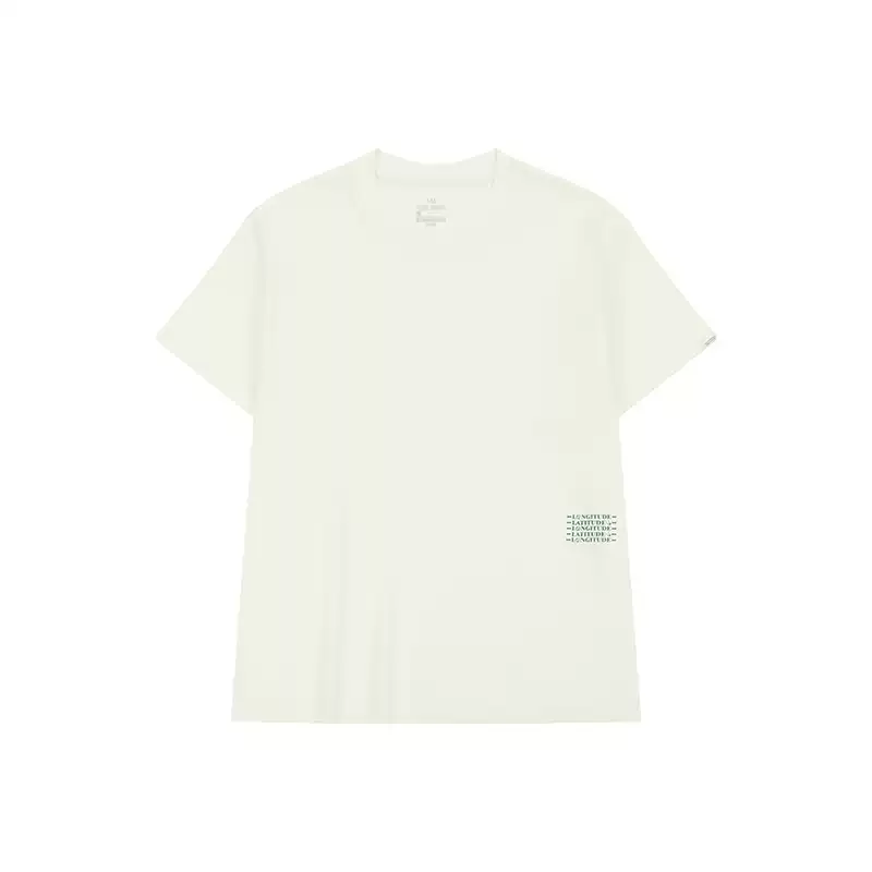 361° T Shirts Unisex Cream White Crew Neck Moderate Straight Fit