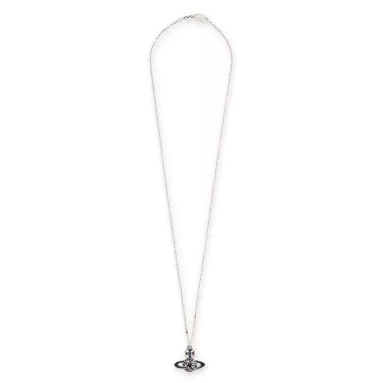 Vivienne Westwood Brass Necklaces Men's Silver/Black