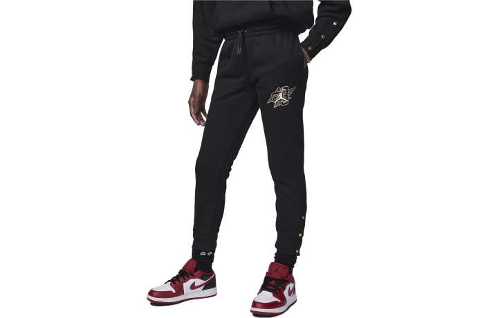 Jordan Jordan Knitted Sweatpants Take Flight Snap Fleece Pants Black Kids'