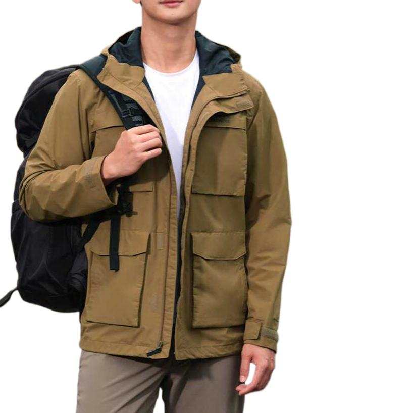 Columbia Waterproof Windbreaker Jacket Unisex Khaki