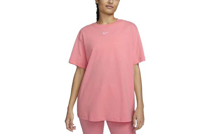 Nike Nike T Shirts Women's Coral Crew Neck Moderate Straight Fit