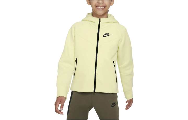Nike Nike Jacket Sportswear Tech Fleece Bright Green Kids'