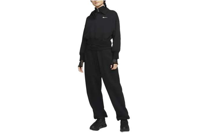 Nike Nike Polo Shirts Women's Black Polo Collar Moderate Straight Fit