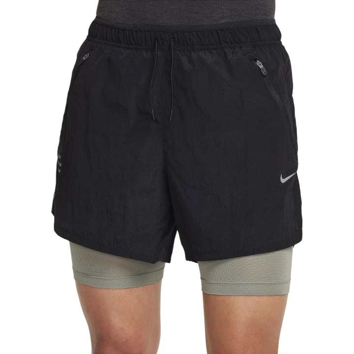 Nike Nike Dri FIT Water Repellent 2 in 1 Running Shorts Casual Shorts Men's Black