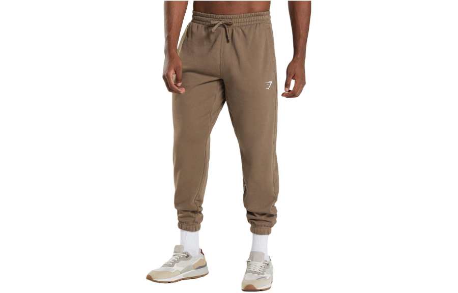 GYMSHARK ESSENTIAL OVERSIZED JOGGERS Knitted Sweatpants Men's Soul Brown