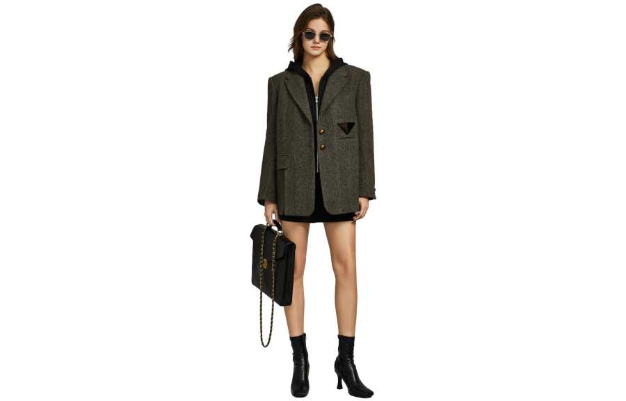 ELLE ELLE Jacket Women's Mixed Blue Green