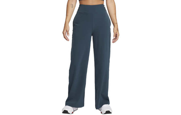 Nike Nike Knitted Sweatpants Women's Peacock Green Moderate Wide Leg Pants