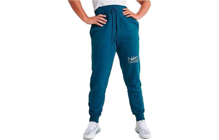Nike Nike Knitted Sweatpants Women's Blue Moderate Cuffed Pants