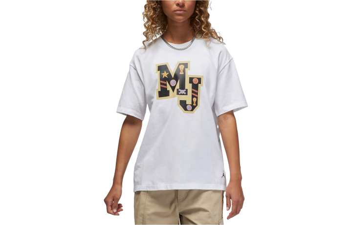 Jordan Jordan Drop Shoulder Sleeve T Shirt Women's White