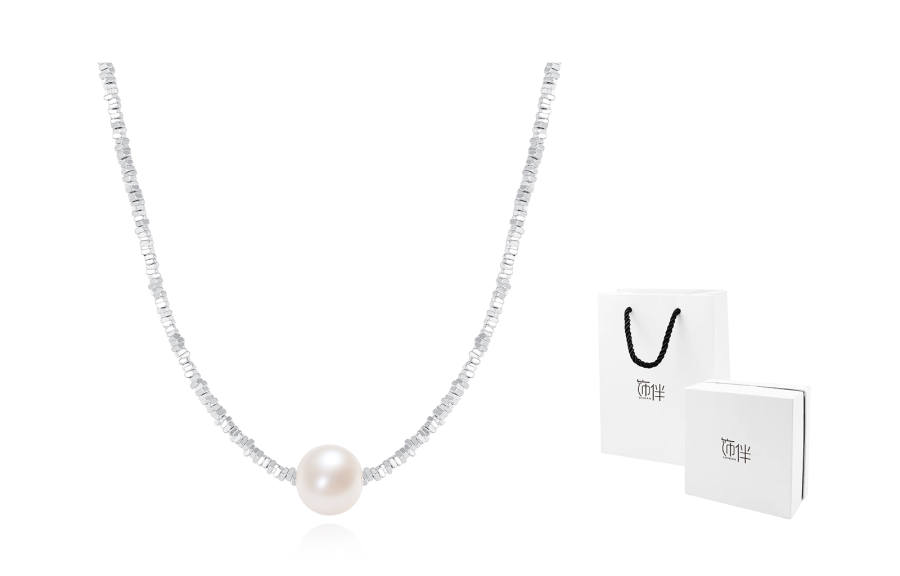 Shiban S925 Silver Collarbone Chain Women's
