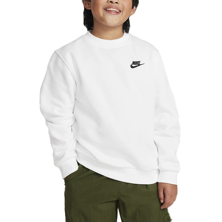 Nike Nike Sweatshirt Sportswear Club White/Black Teenagers