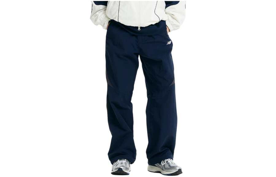 New Balance New Balance Casual Pants Men's Marine Blue Moderate Straight Fit Pants